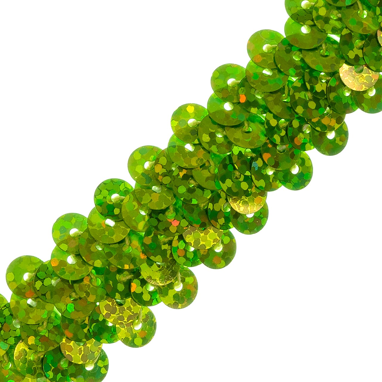 5 yards of 2 Row 7/8" Starlight Hologram Stretch Sequin Trim | 5 yard cut